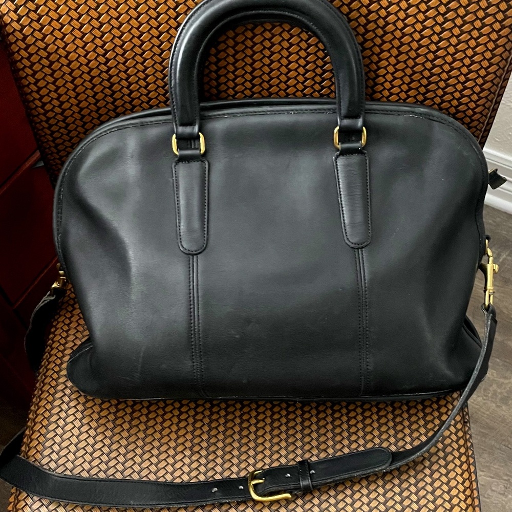 Coach Vintage Black Full Grain Leather Bag